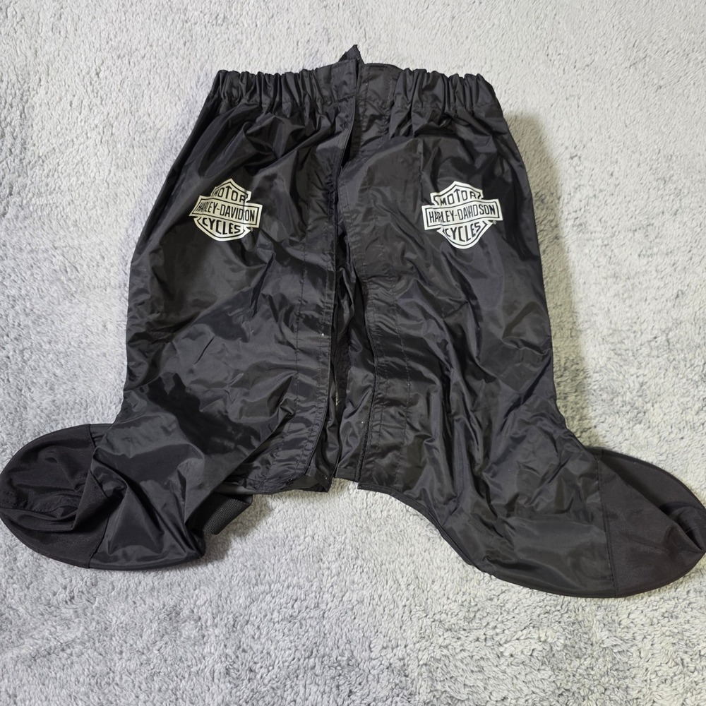 Harley Davidson Unisex S Rain Gaiters Boot Covers Black Waterproof Slip Resistan